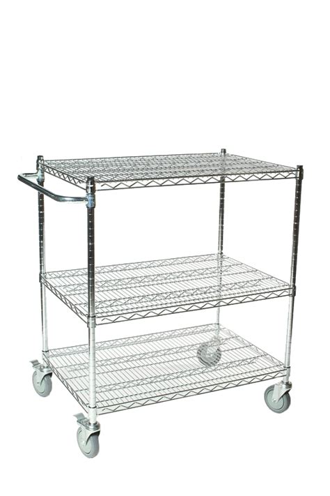 Stainless Steel Wire Shelf Carts By Omega Products Corporation