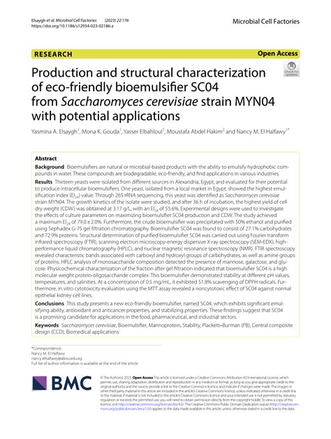 PDF Production And Structural Characterization Of Ecofriendly