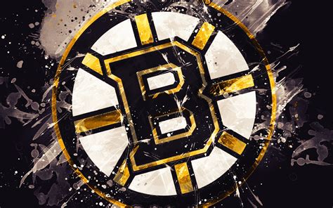 Download Emblem Logo NHL Boston Bruins Sports 4k Ultra HD Wallpaper