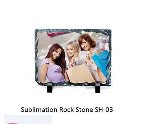 White Sublimation Rock Photo Stone SH 04 For Gift Size 8 12 Inch Rs