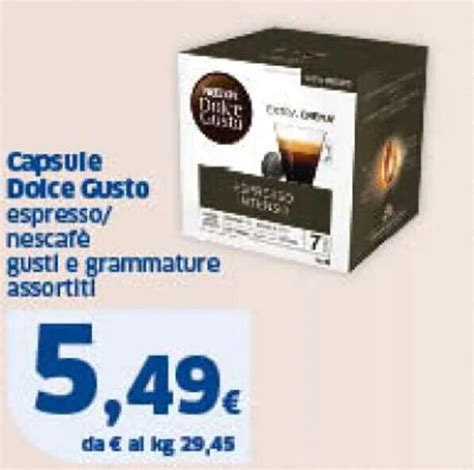 Capsule Dolce Gusto Espresso Nescaf Gusti E Grammature Assortiti