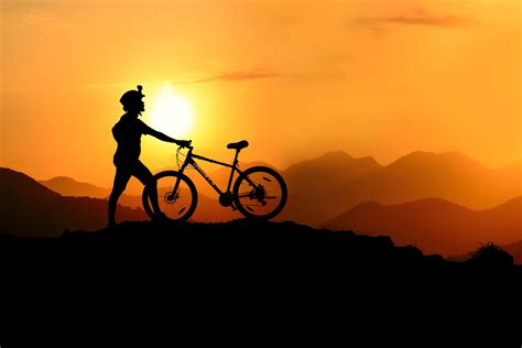 Free Images Backlit Bicycle Bike Biker Cyclist Dawn Dusk