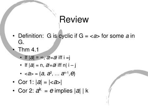 PPT - Cyclic Groups PowerPoint Presentation, free download - ID:5713670