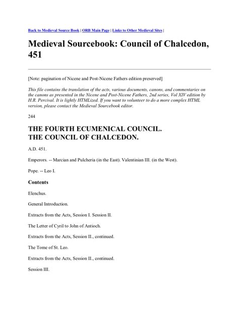 Fourth Council Chalcedon 451 A.D. | PDF | Council Of Chalcedon | Mary ...