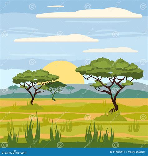 African Trees Cartoon Stock Illustrations – 1,599 African Trees Cartoon ...