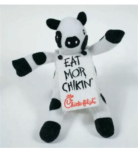 Chick Fil A Mini 6 Cow Eat More Chikin Promo Plush Toy Stuffed Animal