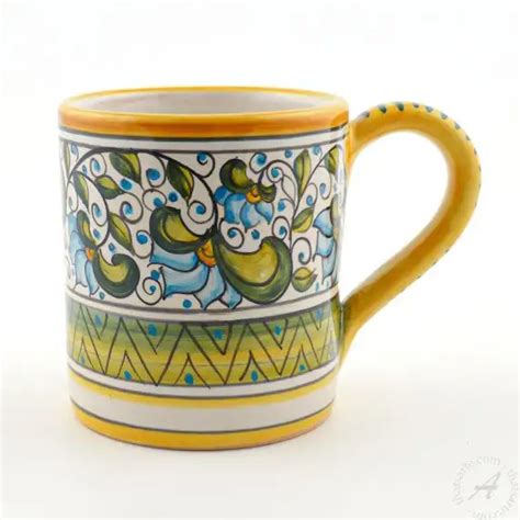 Mug Cecilia Azzurro Andrilia Italian Dinnerware Thatsarte