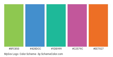 MyGov Logo Color Scheme » Blue » SchemeColor.com