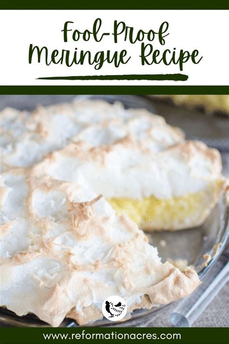 An Image Of Fool Proof Meringue Cake On A Serving Plate Easy Meringue