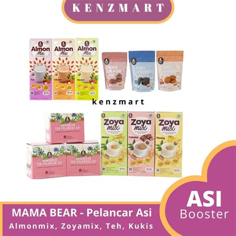 Jual MAMA BEAR ZOYAMIX 200 GRAM BOX ALMONMIX BOX ZOYA MIX