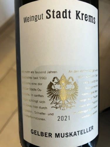 Weingut Stadt Krems Gelber Muskateller Vivino United States