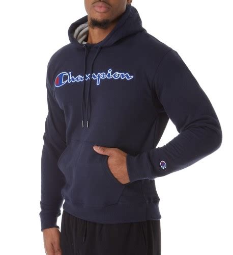 Champion Gf89h Graphic Powerblend Fleece Hoodie W Applique