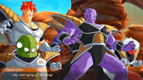 Dragon Ball Fighterz Ginyu Force Freak Out At Clone For Not Posing