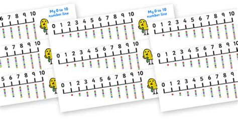 Number Line Counters 0 10 Teacher Made Twinkl