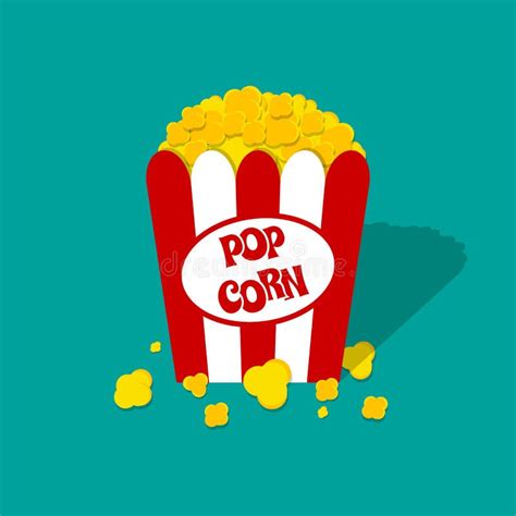 Logo De Popcorn Logotipo Lineal Redondo Del Cubo De Palomitas