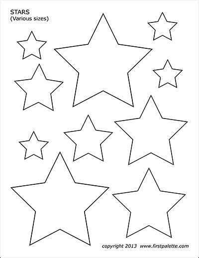 Stars Free Printable Templates And Coloring Pages Star Template