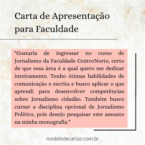 Carta de Apresentação 80 Modelos para Currículo Emprego e Mais