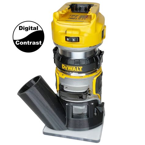 Dewalt DCW600 DWP611 Trim Router Dust Cover Hose Adapter With Window