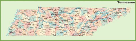 Road Map Of Tennessee With Cities - Printable Map Of Tennessee Counties | Printable Maps