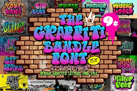 Graffiti Font Bundles Graffiti Font Graffiti Designs Pod Designs