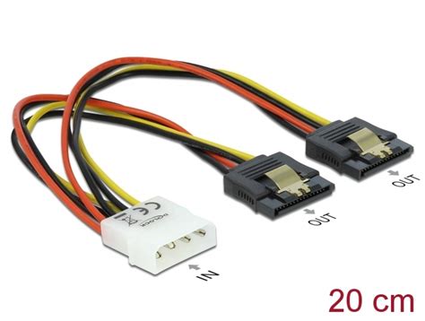 Tragant Produkte 85237 Delock Kabel Power Molex 4 Pin Stecker 2 X