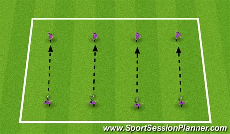 Footballsoccer Partner Passing Series Technical Passing And Receiving