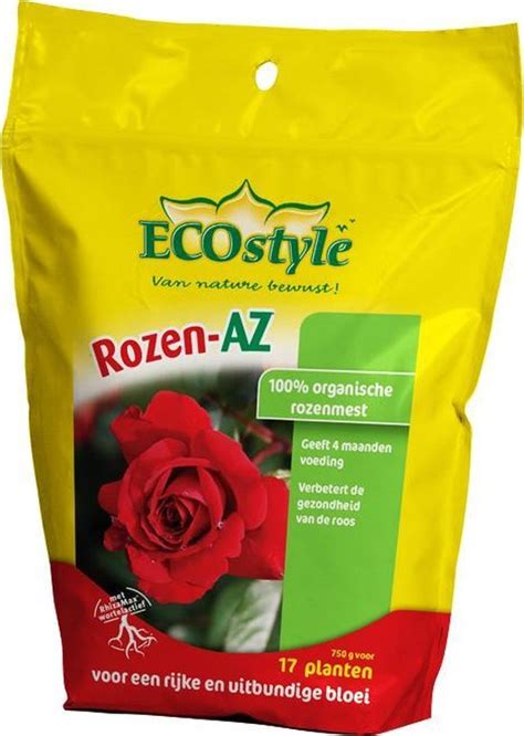 ECOstyle Rozen AZ 750 G Organische Rozenmest Voor 17 Rozenplanten