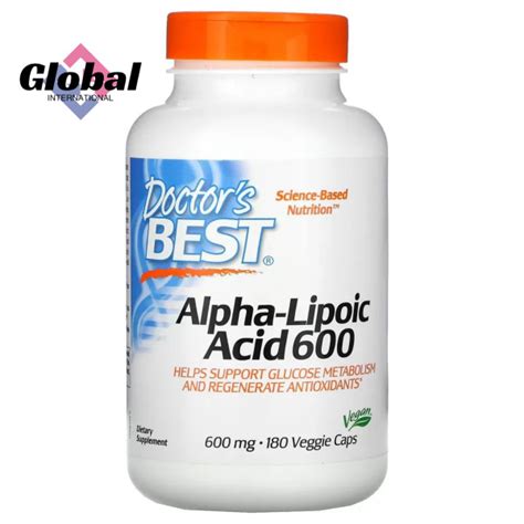 Альфа Липоевая кислота 600мг (АЛА) 600 Doctor's Best Alpha-Lipoic Acid ...
