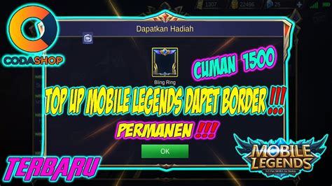 Cara Membeli Diamond Mobile Legends Di Codashop Bayar Lewat Pulsa YouTube