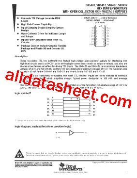 Sn Datasheet Pdf Texas Instruments