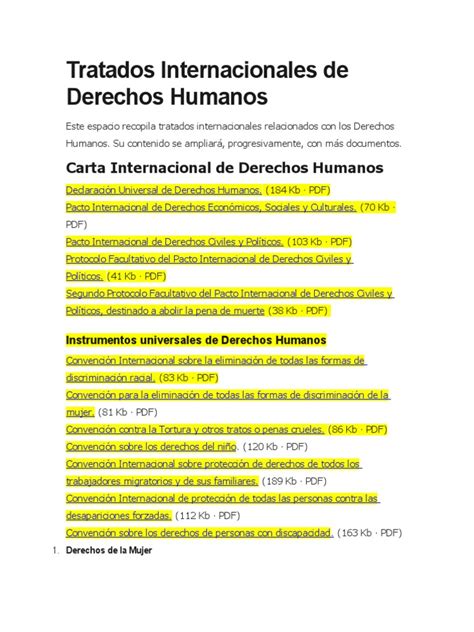 Tratados Internacionales De Derechos Humanos Descargar Gratis Pdf Convenio Europeo De