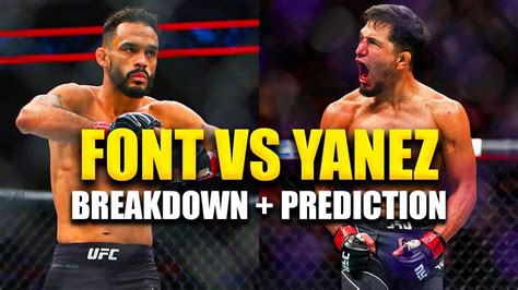 Rob Font Vs Adrian Yanez Prediction Ufc Youtube