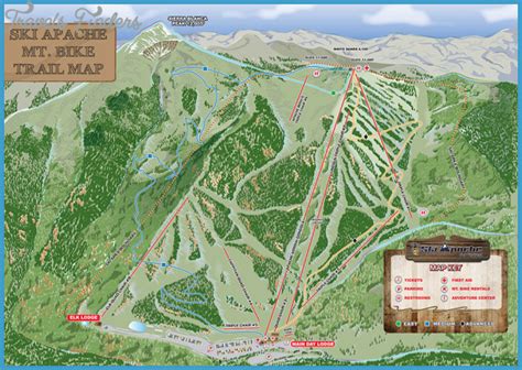 Ruidoso Hiking Trails Map - TravelsFinders.Com