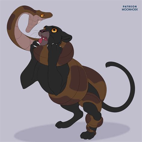 Furaffinity Mowgli And Kaa Rama Mowgli And Kaa 1 By