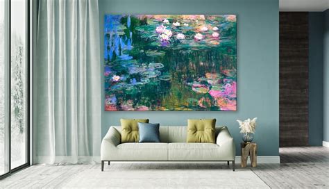 Claude Monet Water Lilies Canvas, Claude Monet Print, Monet Art Print ...