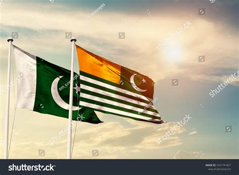 Pakistan Kashmir National Flag Cloth Fabric Stock Photo (Edit Now ...