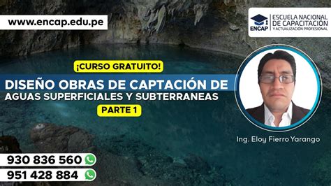 Curso Dise O Obras De Captaci N De Aguas Superficiales Y Subterraneas