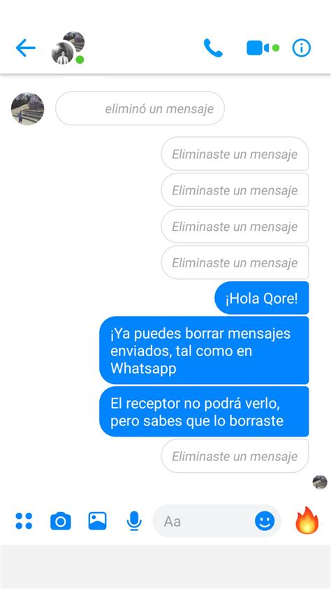 C Mo Borrar Mensajes Enviados En Facebook Messenger Qore