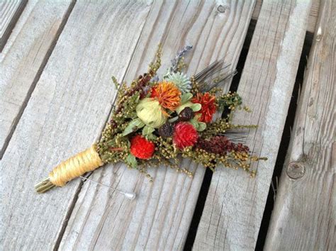 Tequila Sunrise Collection Natural Dried And Preserved Corsage Fall