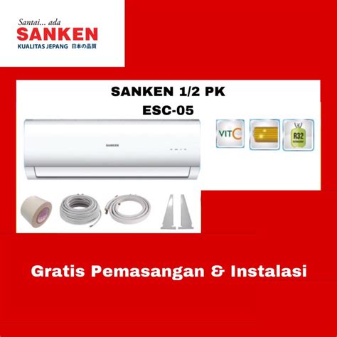 Jual AC SANKEN 1 2 PK PASANG ESC 05 Vitamin C Free Ongkir Serang