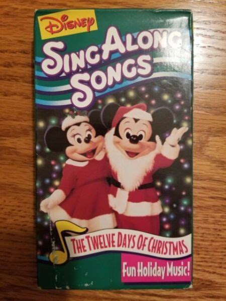 Disneys Sing Along Songs The Twelve Days Of Christmas Vhs For