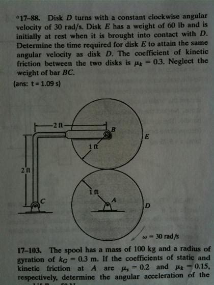 Solved Disk D Turns With A Constant Clockwise Angular