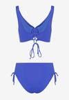 Niebieskie Bikini Majtki Typu Figi I Biustonosz Z Ozdobnym Wi Zaniem Kinnavia Born Be
