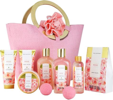 Rose Spa Gift Baskets For Women Premium Pc Gift Baskets Deluxe Spa