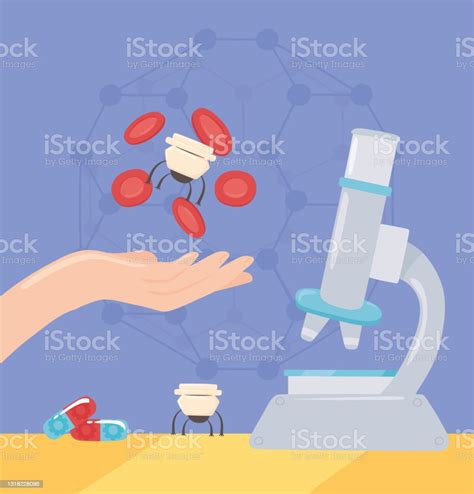 Nanotechnology Laboratory Nanobot Stock Illustration Download Image