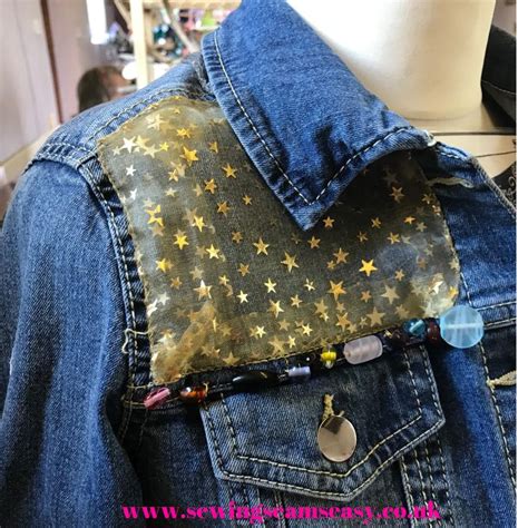 Refashioned Denim Jacket Upcycle Clothes Refashion Women Tunic Tops