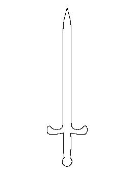 Free Printable Sword Template - mauriciocatolico