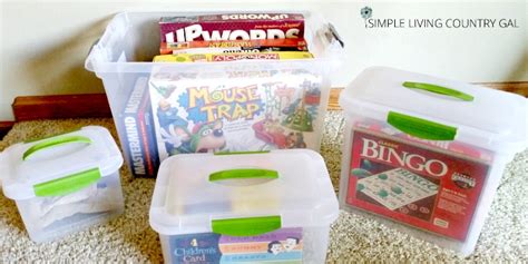 How Organize Games And Puzzles The Easy Way Simple Living Country Gal