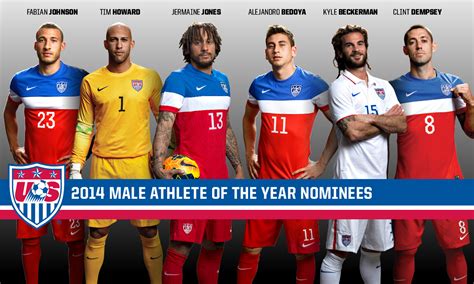 Dempsey, Howard, Jones among six nominees for 2014 U.S. Soccer Male ...