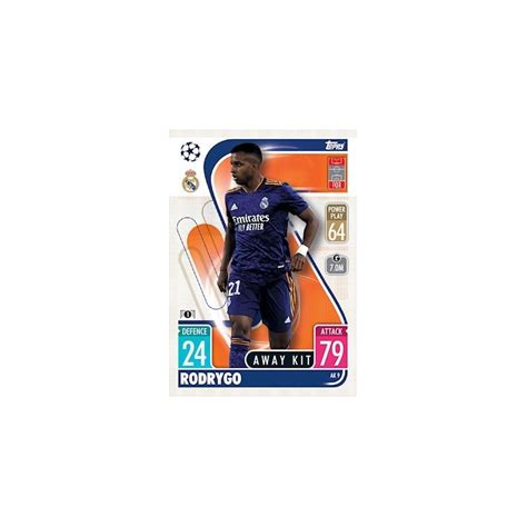 Sale Trading Cards Rodrygo Away Kit Topps Match Attax Extra Uefa